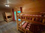 Lower Level Bunk Room w/4 twin beds, Porch Access and Streaming Only TV